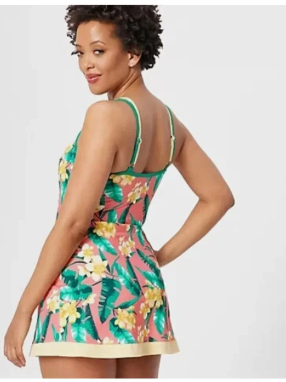 Isaac Mizrahi Live! Bridgehampton Swim Dress-Solid Royal-Reg 12-NEW-A587252